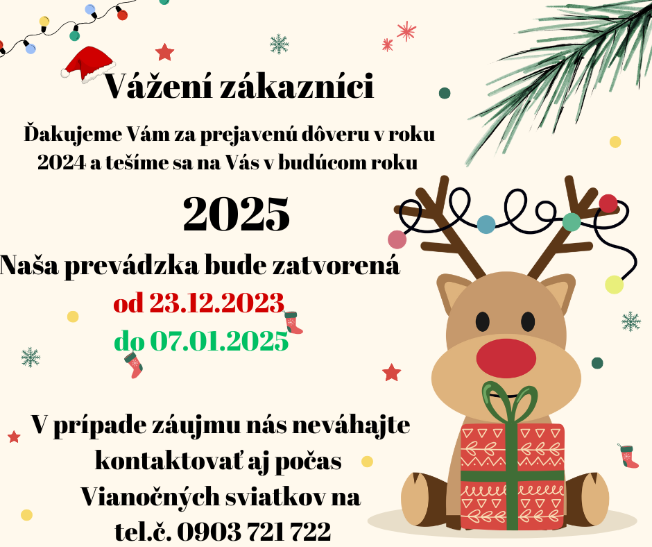 Vážený zákazníci